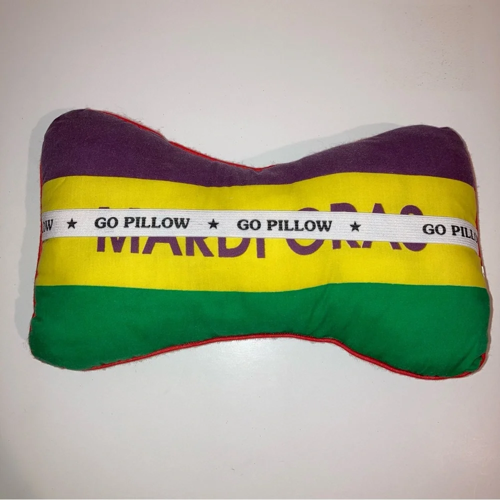RARE Mardi Gras Pillow New Orleans Limited Edition Purple Green Gold Home Decor